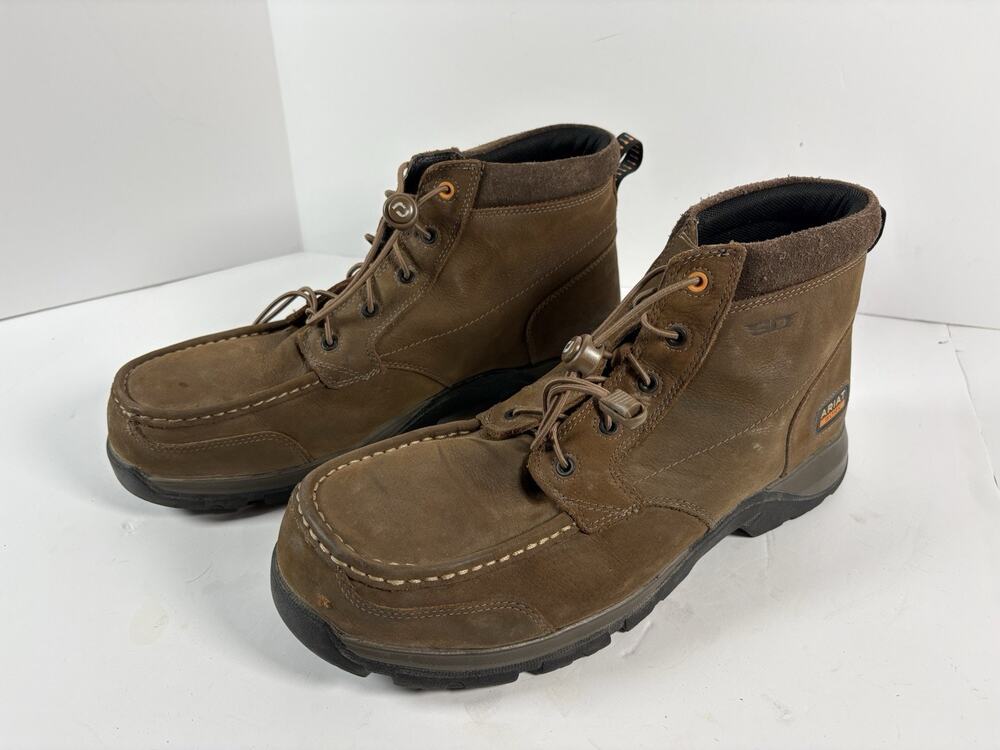 Ariat Work 10038398 Brown Moc Toe Composite Toe SD Boots Men’s 12D ASTM F2413